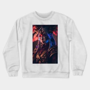 Anime Samurai Elf Girl 2 Crewneck Sweatshirt